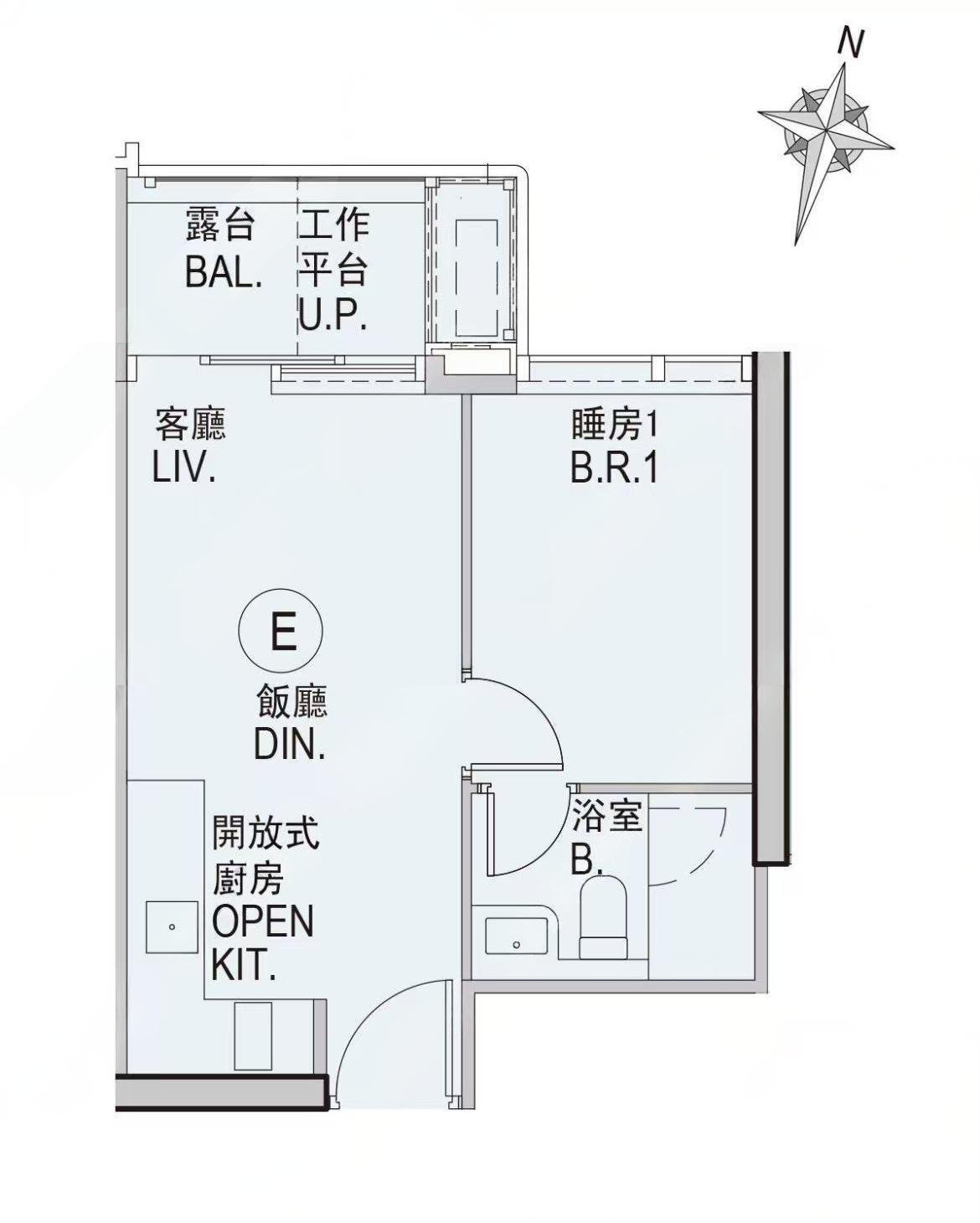 Double Coast 一房戶型