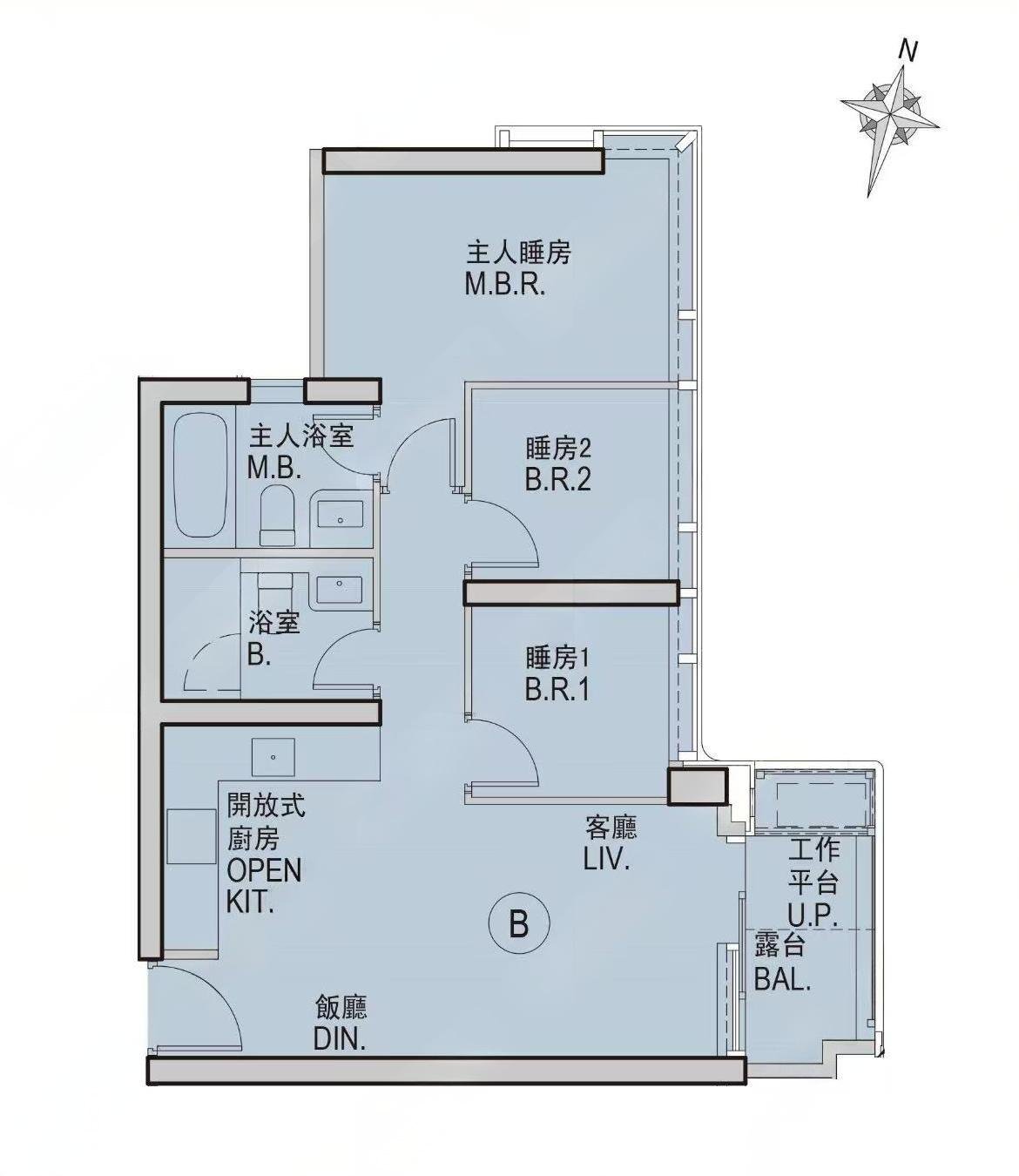 Double Coast 三房戶型